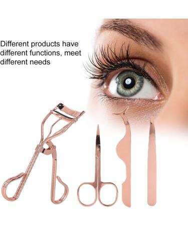 4 in 1 Eyelash Curler Kit - Curling Tweezers Scissors & Silicone Pads for Long-Lasting Eyelashes - International Shipping Available - Buy Online on GoSupps.com