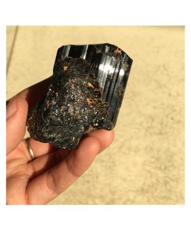 Natural Crystal Rough 1pcs Special Natural Minerals Black Tourmaline Specimen Rough Stones Reiki Healing Crystals Gemstone for Home Decoration