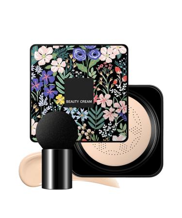 Esncddym Mushroom Head Foundation Air Cushion Concealer | Bb Mushroom Head Moisturizing Cream Cushion - Hydrating & Brightening Liquid Foundation Air Cushion Cream
