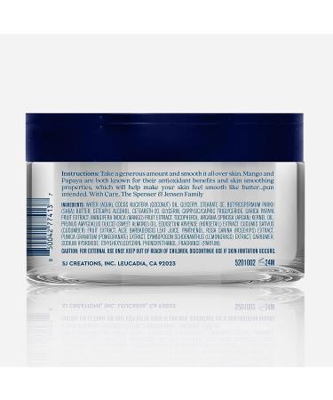 Spenser & Jensen Hydrating Mango & Papaya Body Butter - Moisturizing Body Lotion - 18 Oz - Paraben Free - for All Skin Types - 8 Oz Mango Papaya - Women & Men - Buy Online on GoSupps.com
