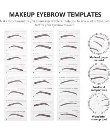 FRCOLOR 6Pcs Eye Brow Stencil Eyebrow Stencils Adhesive Eye Brow Shaping Stickers Makeup Beauty Tools - Buy Online on GoSupps.com