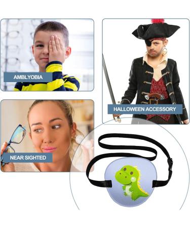 2pcs Pirate Eyepatch Elastic Eye Patch with Adjustable Buckle for Amblyopia Lazy Eye Lazy Glasses no Leakage Smooth Soft and Comfortable One Eye Cover for Pirate or Cosplay Costume (Pirate) - Buy Online on GoSupps.com
