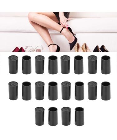 10 Pairs High Heel Replacement Tips High Heel Pointed Caps Repair and Replacement Kit for Outdoor Weddings Formal Occasions/Stop Sinking at Grass/Gravel/Bricks and Cracks (0.7 x 0.4 inch) 9mm