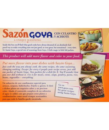 Goya Foods Sazon Seasoning with Coriander & Annatto 3.52 oz (Pack of 18) - Authentic Latin Flavor - Buy Online on GoSupps.com