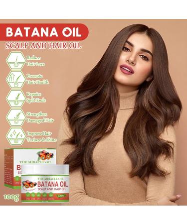 INBOLM Batana Oil Raw Batana Oil Batana Oil For Hair Growth Batana Oil Organic 100% Natural Batana Oil from Repairs Damaged Hair Skin Reduces Hair LossMiracle Oil for Healthier Thicker Fuller 100ml - Buy Online on GoSupps.com