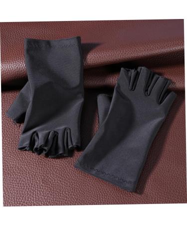 DOITOOL 5 Pair Gloves Uv Shield Glove Anti Uv Glove Manicure Glove Apparel Miss Elastic M Black - Buy Online on GoSupps.com