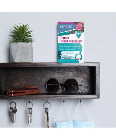 Sanotact Cistus Infect Pastilles - Cistus-Echinacea Lollipops for Virus & Bacteria Defense - 180 Pack (6 x 30) - Relief for Cough & Irritation - Fruit Mint Flavor - Buy Online on GoSupps.com