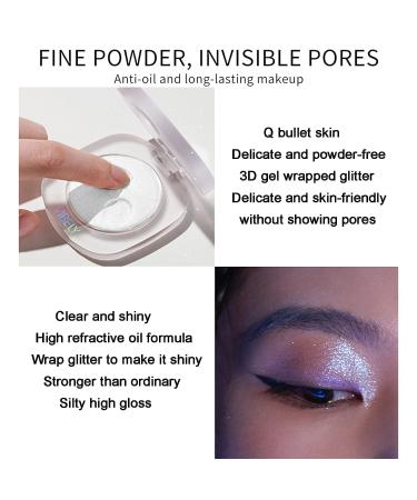Shiny Diamond Highlight Makeup Contour Powder - Glitter Face Illuminator Palette (Sunkissed) - Buy Online on GoSupps.com