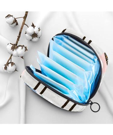 Animal Llama & Cactus Pattern Menstrual Cup Pouch | Sanitary Napkin Storage Bag | Portable Feminine Menstrual Period Bag - Color 9 - Buy Online on GoSupps.com