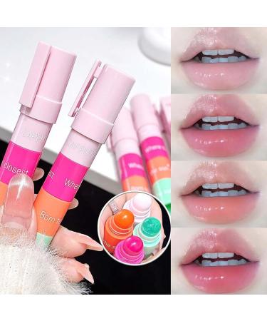  Hogvinnatil Moisturizing Lip Balm - Tinted Lip Balm in 4 Shades Natural Shine Plumping Effect Long-Lasting for Adult Care - Buy Online on GoSupps.com