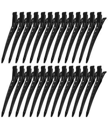 26-Pack Black Deny Hair Clips - 3.54 Inch Alligator Hair Clamps for Women & Girls | Durable Curl Styling & Hairdresser Tools - Buy Online on GoSupps.com