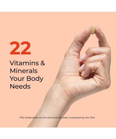 HUM Base Control Multivitamin for Women with Vitamin C Iron Biotin Zinc B Complex Daily Women's Multivitamin 22 Essential Vitamins & Minerals Support for Pre-Menopause Gluten Free 30 Capsules - Buy Online on GoSupps.com