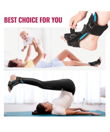 Fit Geno Plantar Fasciitis Night Splint Set | Achilles Tendonitis Relief | Foot Splint, Massage Ball, Arch Support Bands | Blue - Buy Online on GoSupps.com
