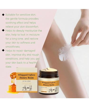 LANGSTON Tallow Honey Balm Face and Body Moisturizer Cream for Dry Skin Deeply Nourishing & Soothing Skin CareMoisturizing cream 1can 1 Fl Oz (Pack of 1) - Buy Online on GoSupps.com