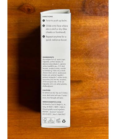 Hero Cosmetics Glow Balm Skin Stick | Dewy Radiant Finish for Acne-Prone Skin | Non-Comedogenic | 0.4 oz - Buy Online on GoSupps.com