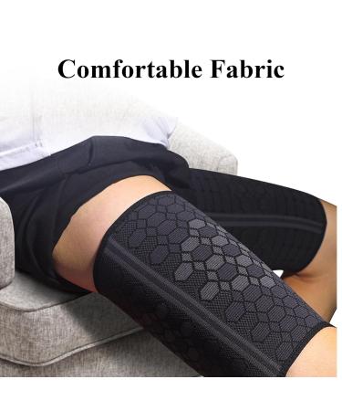YSFVNP Thigh Compression Sleeve for Men and Women - Size L | Hamstring Support for Improved Blood Circulation, Recovery, and Pain Relief - Buy Online on GoSupps.com
