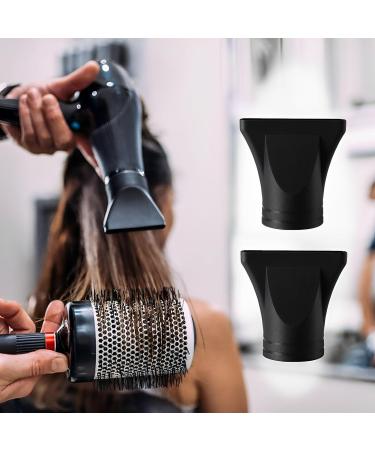 2PCS Professional Salon Hairdressing Tool Not Universal Black Plastic Salon Hair Dryer Nozzle Replacement Blow Flat Hairdressing Salon Styling Tool for Diameter 4.5cm - Buy Online on GoSupps.com