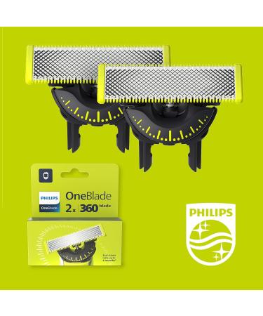 Philips OneBlade 360 Ersatzklingen f r OneBlade Electrorasierer und Trimmer mit verstellbarem 5-in-1-Kamm langlebiger Edel - Buy Online on GoSupps.com