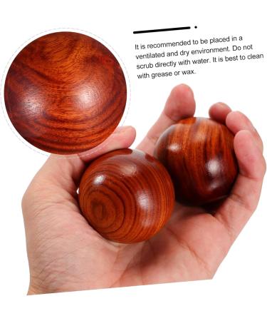 Beaupretty 4-Piece Carving Ornament Craft - Zen Meditation & Acupressure Wooden Balls for Relaxation | Stress Relief Toys - Buy Online on GoSupps.com