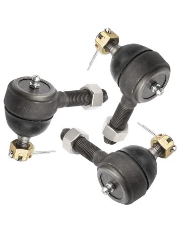 Ball Joint Kit,Set of (3) Tie Rod End with grease fitting Fits for Club Car DS Golf Carts (1976-2008)