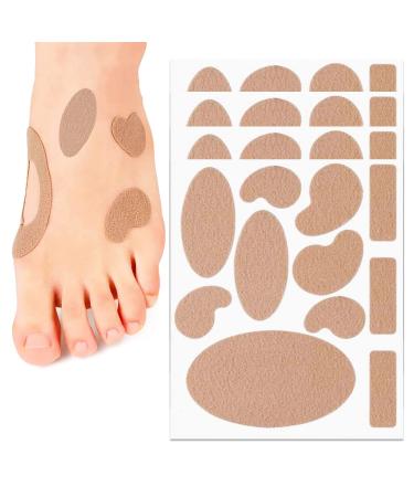 44 Pcs Moleskin Adhesive Pads Flannel Adhesive Pads Avoid Skin Blister for Foot Hand(Complexion) - Buy Online on GoSupps.com