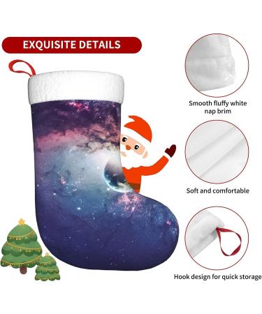 Ffexs Watermelon New Year Christmas Velvet Socks - Abstract Universe Design One Size - International Shipping Available - Buy Online on GoSupps.com