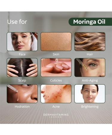 Dermavitamins 100% Pure Moringa Oil - 10ml | Natural Skincare Solution - Buy Online on GoSupps.com
