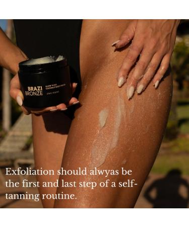Glow n Go Body Polish Scrub - Coconut Sugar Exfoliating Body Scrub with Natural Oils & Butters | Hydrating & Nourishing (9.52 oz) | Buy Internationally - Buy Online on GoSupps.com