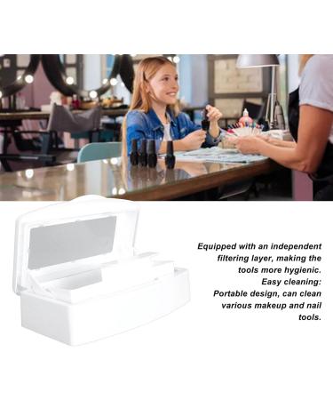 Nail Tool Clean Tray Filter Layer Nail Tool Cleaning Box Portable for Travel (White) - Buy Online on GoSupps.com