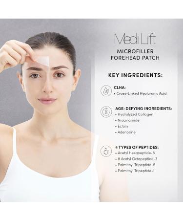 Microfiller Forehead Patch | Hyaluronic & Collagen Anti-Wrinkle Patches for Smoother Skin | Overnight Lines Treatment for Men & Women - Buy Online on GoSupps.com