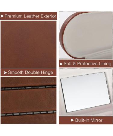 Moko Double-Sided Glasses Case with Mirror | Scratch-Resistant Eyewear Case for Glasses & Contact Lenses - Perfect for Readers & Fashionable Storage - Buy Online on GoSupps.com