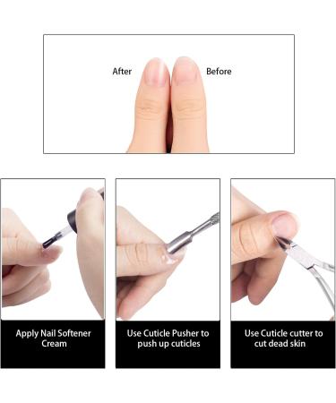 Ejiubas Stainless Steel Cuticle Pusher & Nipper Set for Manicure/Pedicure - Buy Online on GoSupps.com