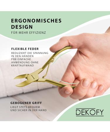 Decofy 11.5cm Stainless Steel Nail Tongs | Extra Sharp Scissors for Thick Toenails | Precision Foot & Nail Care | Ideal for Pedicures - Buy Online on GoSupps.com