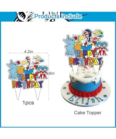 37Pcs Doctor Birthday Party Seuss Party Cake&Cupcake Toppers for Birthday Party Supplies Boys' Theme Birthday Party Decoration - Buy Online on GoSupps.com