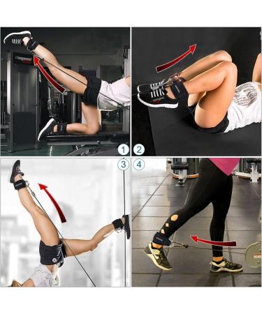 VORCOOL 2PCS Ankle Straps for Cable Machines - Neoprene Padded Ankle Cuffs for Workout Fitness - Double D-Ring Design - Ideal for Leg, Abs, and Glute Exercises - Men & Women - Carry Bag Included - Buy Online on GoSupps.com