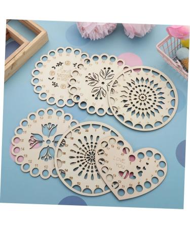 Villcase 18 STK Wooden Sewing Yarn Organizer | Cardboard Coil & Finishing Board for Dental Floss & Cross Stitch Threads - Optimal Storage Solution - Buy Online on GoSupps.com