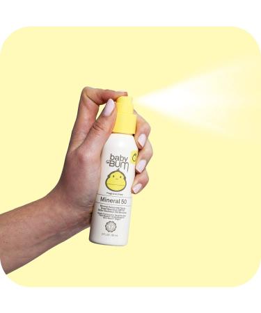 Sun Bum Baby Bum SPF 50 Sunscreen Spray | Mineral UVA/UVB Protection | Fragrance Free | 3 FL OZ - Buy Online on GoSupps.com