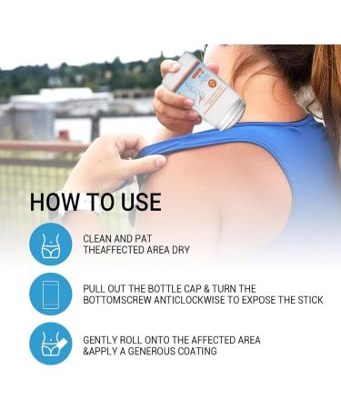Anti Chafe Stick Glide Anti Chafing Stick Thigh Rescue Anti Friction Stick Body Chafe Balm Anti Chafe Gel Thigh Rub Cream Thigh Chafing Prevention For Heel Lower Arm Thigh Legs Skin Protection - Buy Online on GoSupps.com
