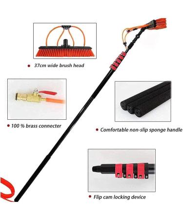 Window Cleaning Brush Equipment Water Fed Telescopic Brush Extendable Cleaner Conservatory Roof Photovoltaic Panel Cleaning Tool (Color : 24ft/7.2m) (20ft/6m) - Buy Online on GoSupps.com