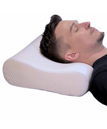 SINOMAX Contour Memory Foam Neck and Cervical Pillow - Golden Diamond Neck Pillow for Back Support - Contour X-Foam Pillow - Firm Pillow - Cervical Bed Pillow 26 x 14 x 4-5 inches (Queen)