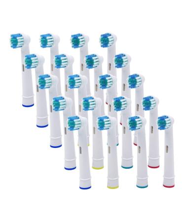Replacement Brush Heads Compatible with Electric Toothbrush- 20 Pack of Heads Replacement for Precision Clean Fit for Pro 1000 1500 3000 5000 6000 8000 9000 Vitality Triumph & More