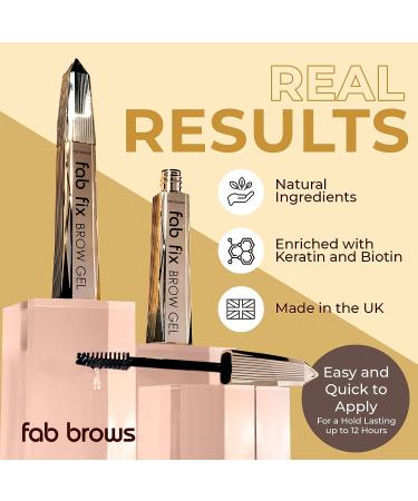 Fab Brows Fab Fix Brow Gel - 12-Hour Hold Eyebrow Setting Gel with Keratin and Biotin - Buy Online on GoSupps.com