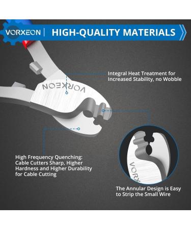 VORXEON 6 Inches Cable Cutter Tool - High Leverage Cutter for Aluminum, Copper, and Communications Wire - Buy Online on GoSupps.com