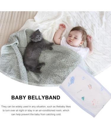 ULTNICE 3Pcs Cotton Baby Belly Band | Infant Umbilical Cord Support | Newborn Waist Cover - Sky Blue - Buy Online on GoSupps.com