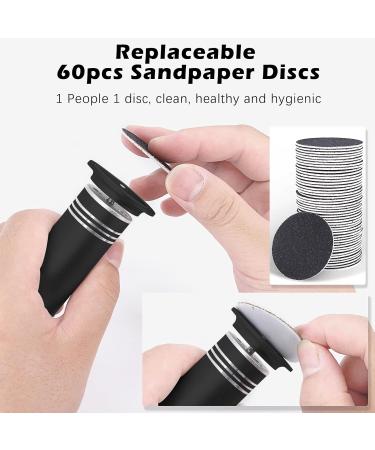 Professional Electric Callus Remover for Feet - Adjustable Speed Foot Sander with 60 Sandpaper Discs for Cracked Skin - Ideal Pedicure Tool - Buy Online on GoSupps.com