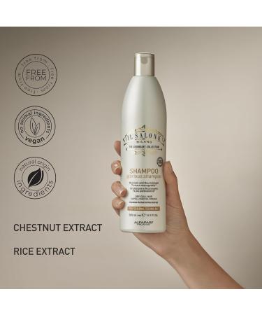 Il Salone Milano Professional Glorious Shampoo - Moisturizing Shampoo for Dull Dry Hair with Chestnut & Rice Extract - Salon-Quality Hair Care (16.9 oz) - International Shipping Available - Buy Online on GoSupps.com