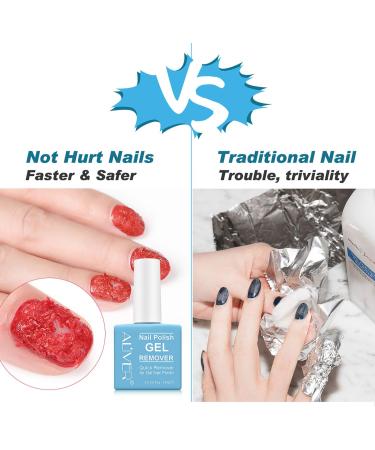 Nail Polish Remover Remove Gel Nail Polish Within 2-3 Minutes Gel Nail Polish with Nail Polish Scraper and Cuticle Pusher Quick & Easy Polish Remover No Need For Foil Soaking Or Wrapping15 ml - Buy Online on GoSupps.com