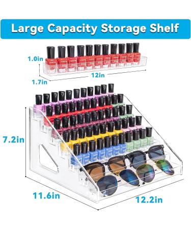 Pero Pero 7-Layer Upgraded Acrylic Nail Polish Organizer - Large Capacity Storage Rack for Nail Polish and Paint - Easy 1-Minute Installation - Buy Online on GoSupps.com