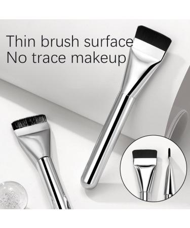 Flat Foundation Brush - 5.4" Makeup Brush for Streak-Free Liquid Coverage | Soft Bristles for Contouring & Concealer | Ideal for Flawless Natural Finish - International Shipping Available - Buy Online on GoSupps.com