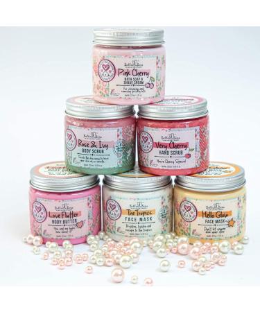 Bella & Bear Pink Cherry Bath Soap & Shave Cream - Paraben Free, Cruelty Free, Vegan - 6.7oz - Buy Online on GoSupps.com